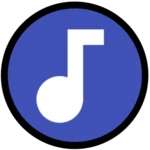 minimal music android application logo